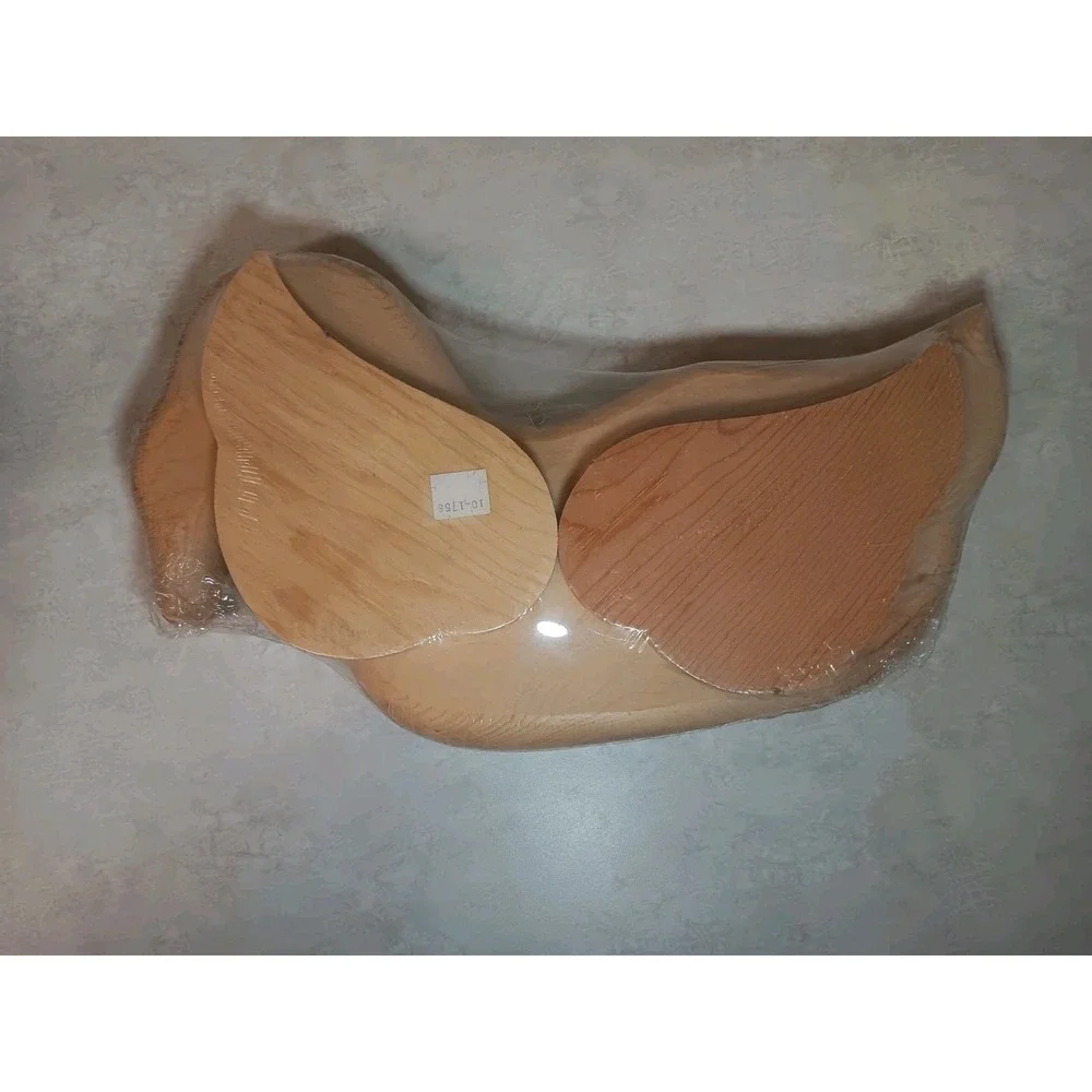 Vtg Wooden Duck Craft Unused Cottage Core Art